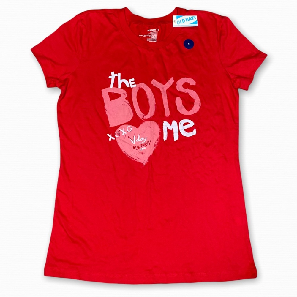 OLD NAVY Red Valentine’s Day T-shirt Size S NWT